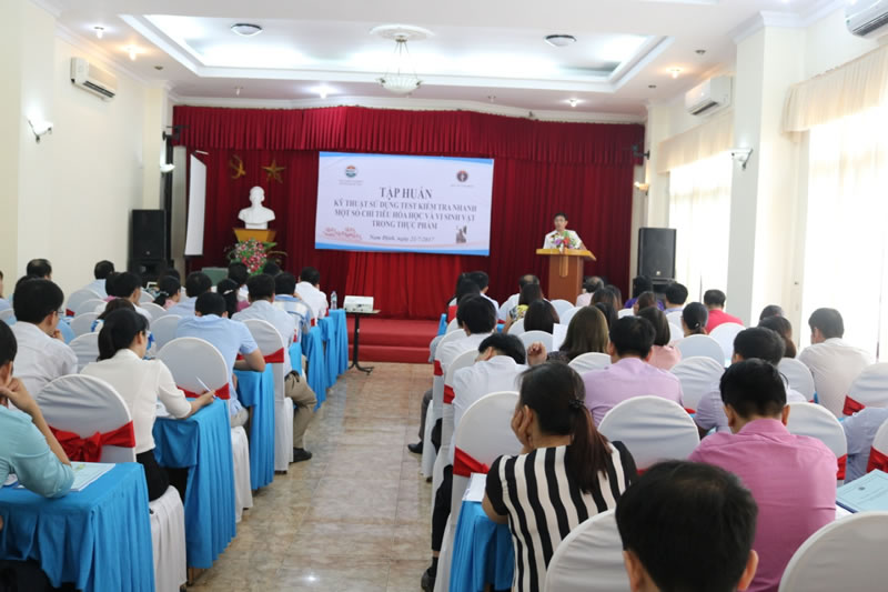 Tập huấn “Kỹ thuật sử dụng Test nhanh một số chỉ tiêu hóa học và vi sinh vật”-1