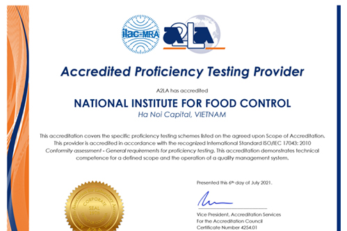 Proficiency testing schemes plan 2023