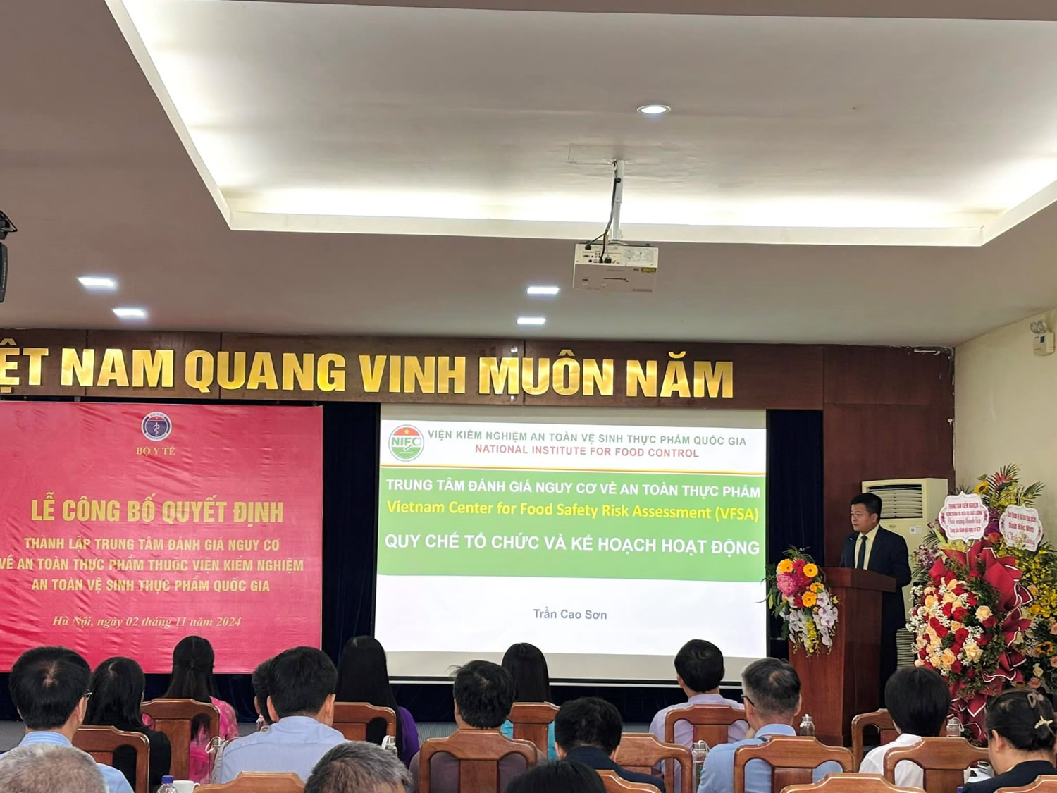 Lễ công bố quyết định thành lập Trung tâm đánh giá nguy cơ về okvip okviphoatdong-3