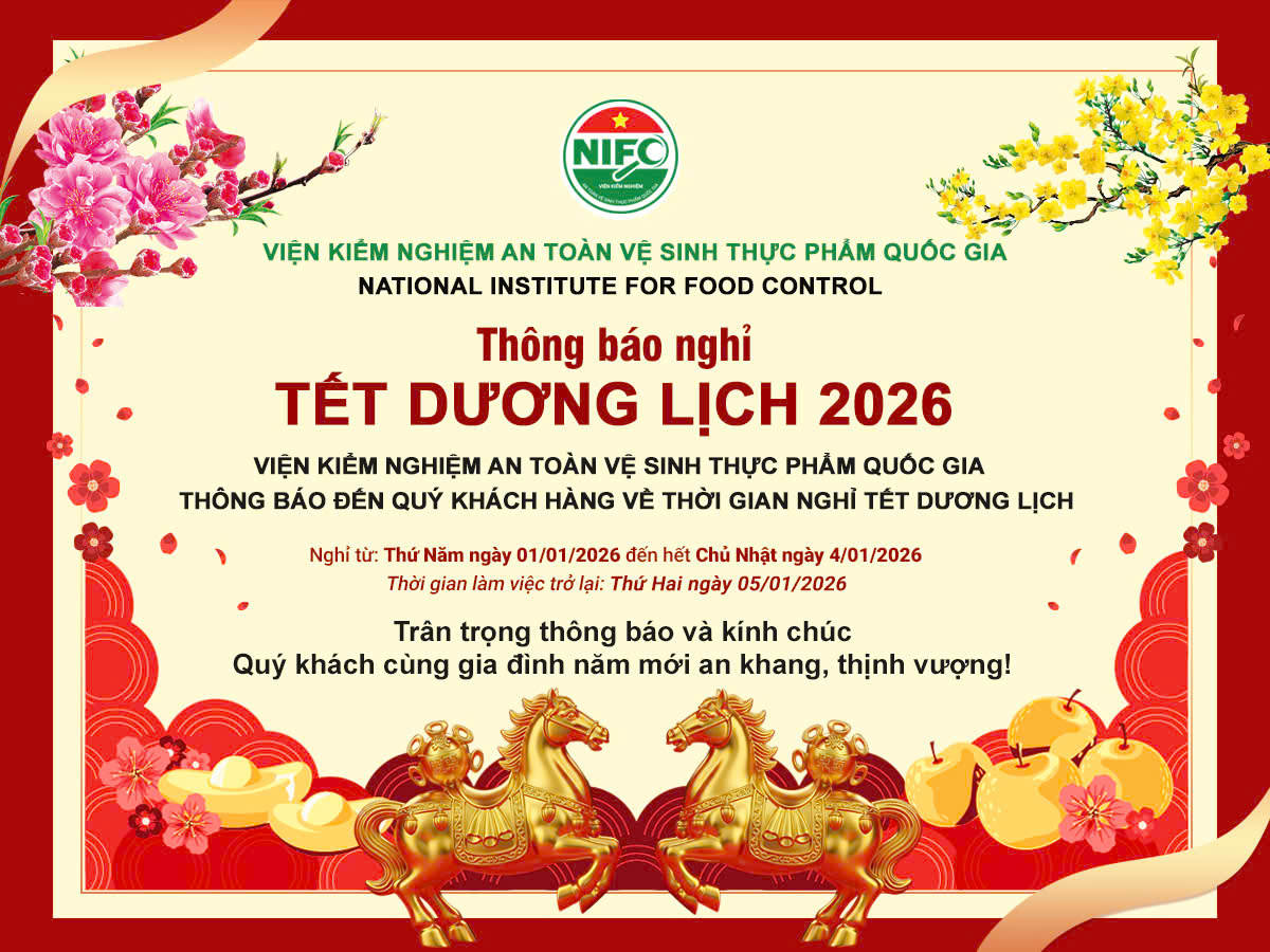 Thông báo nghỉ Tết Dương lịch 2026